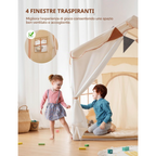 Casetta Magica Per Bambini 2in1 | Tappetino e Luci Incluse