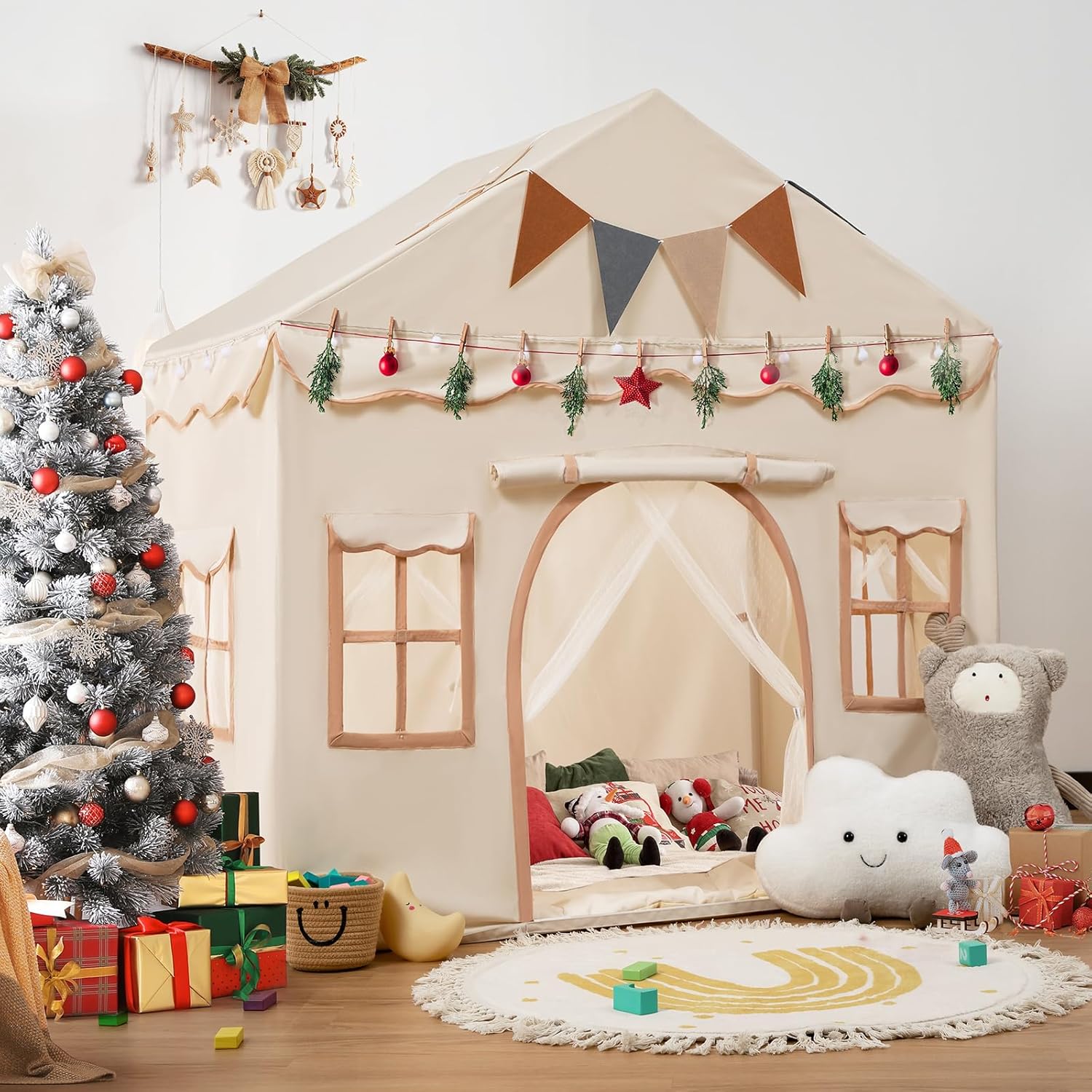 Casetta Magica Per Bambini 2in1 | Tappetino e Luci Incluse