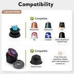 Macchina da Caffè Espresso Portatile 3-in-1 i Cafilas, 17 Bar, Compatibile Nespresso, Dolce Gusto e Caffè in Polvere | Batteria 2600mAh, USB-C, Senza Funzione di Riscaldamento