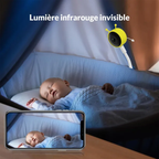 Baby Monitor Q-BY01 – Babyphone con Video Camera WiFi, Full HD 1080P, Sensore Ambientale e Allerta Intelligente