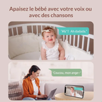 Baby Monitor Q-BY01 – Babyphone con Video Camera WiFi, Full HD 1080P, Sensore Ambientale e Allerta Intelligente