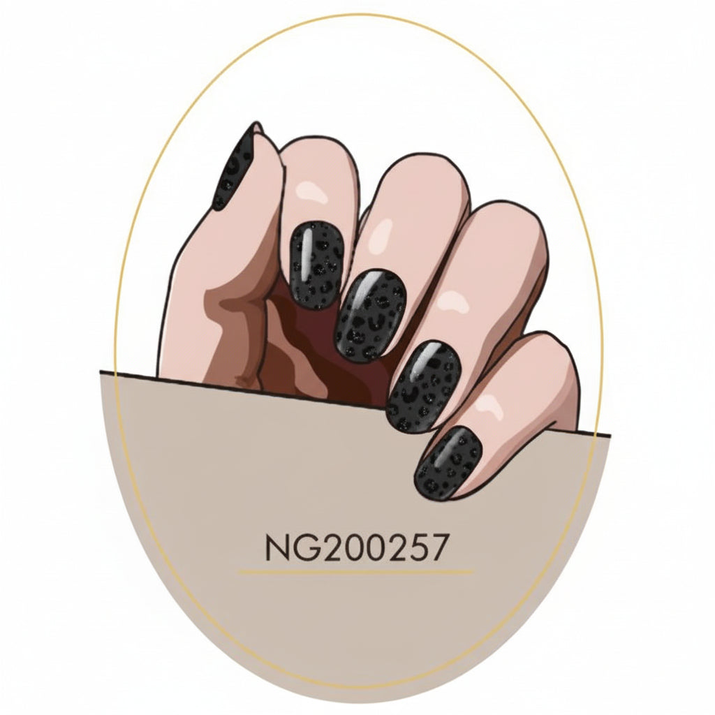 Kit Adesivi per Unghie in Gel Semipolimerizzato - con Accessori per Manicure