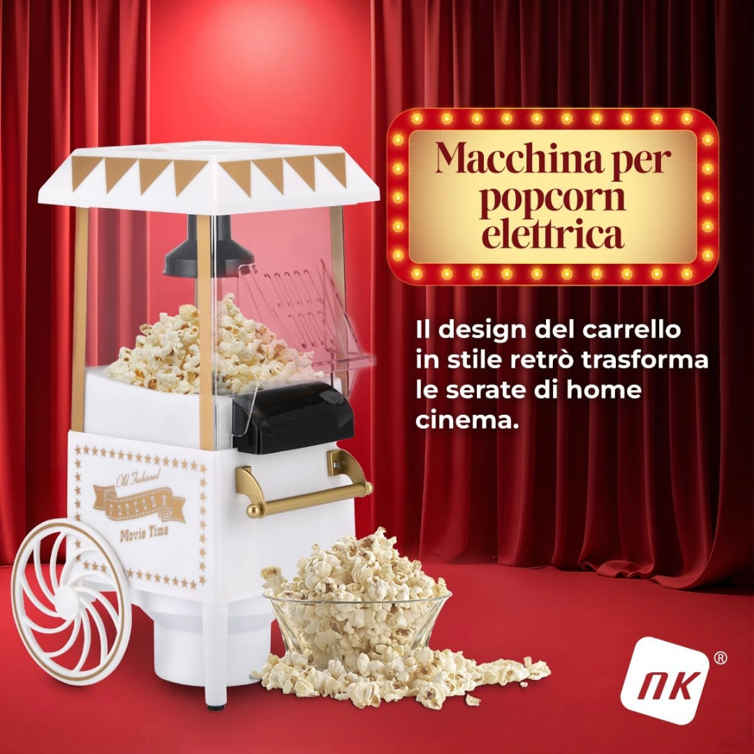 Macchina per Pop Corn Vintage Senza Olio