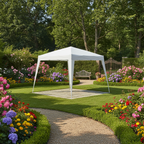 Gazebo 3x3 m da Esterno con Struttura in Ferro e Telo in Polietilene 100g – Altezza 2,45 m – Robusto, Impermeabile, Facile da Montare