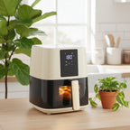 Friggitrice ad Aria Intelligente 7L 2000W – Schermo LED Touch, Cottura 360°, Senza Olio