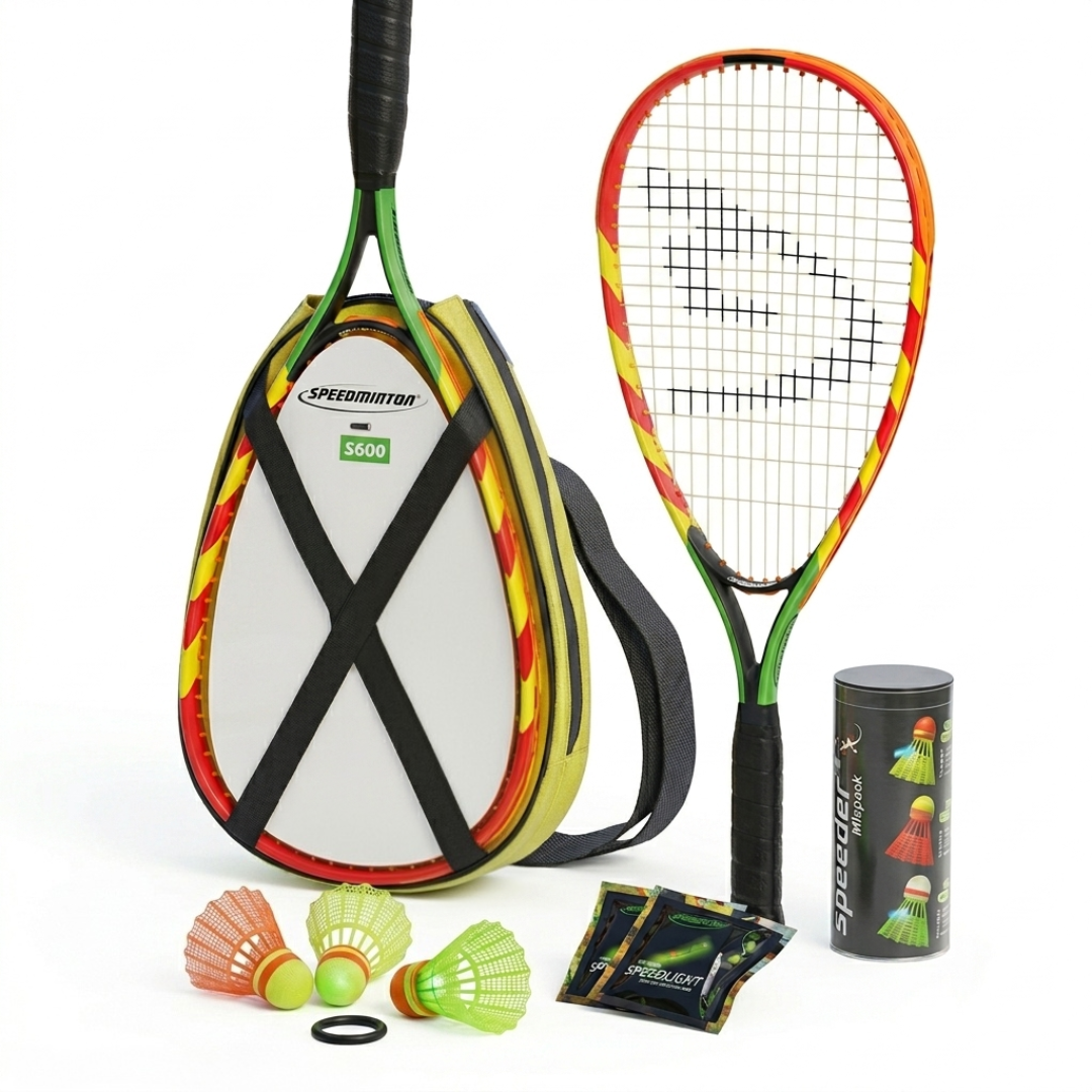2x Speedminton Set S600: Kit da Crossminton con Racchette e Accessori