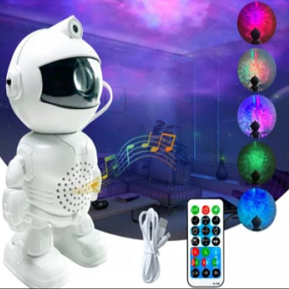Proiettore Notturno Astronauta con Bluetooth, Nebulosa e Timer per Bambini – Lampada LED Stellare Decorativa