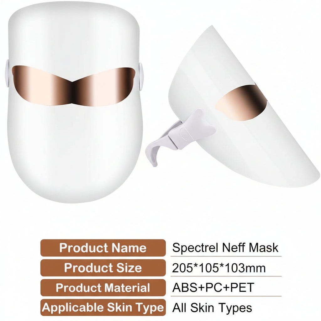 Maschera per terapia della luce del viso con USB a uso domestico