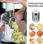 Affettatrice e Grattugia Rotativa Manuale da Cucina – Per Verdure, Frutta, Formaggi e Patate
