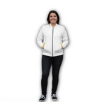 Giacca Bomber Attila Unisex Bianca Alta Qualità