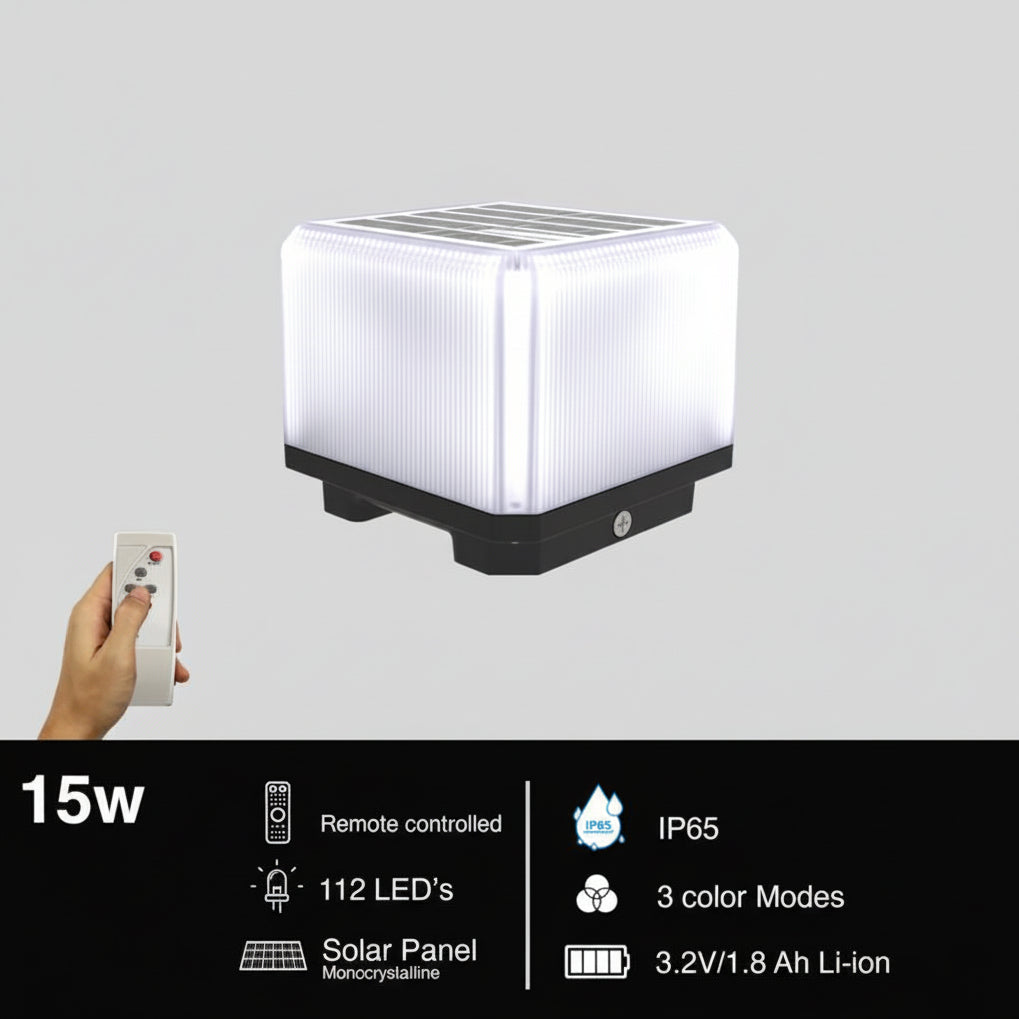 Lampada Solare ZQ100-3C LED 15W per Cancelli: Eleganza, Efficienza ed Eco-Sostenibilità