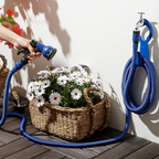 Tubo Estensibile Superflex 15m Blu con Pistola 8 Funzioni