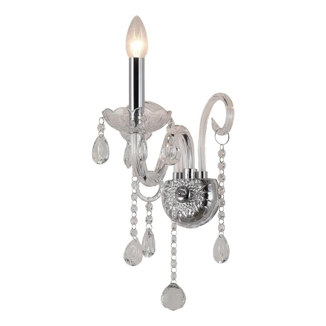 Lampadario raffinato da parete in cristallo