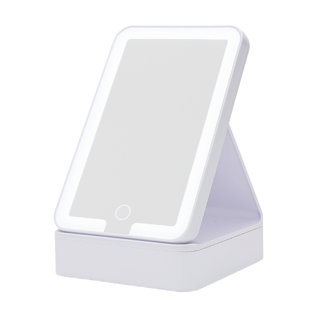 Specchio Trucco con LED Touch– Specchio Make-up Regolabile da Tavolo con Luce Bianca