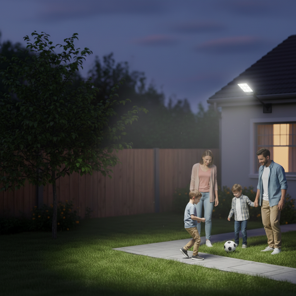 Lampione Solare LED 90W con Sensore di Movimento e Telecomando – 144 LED, Batteria 9000mAh