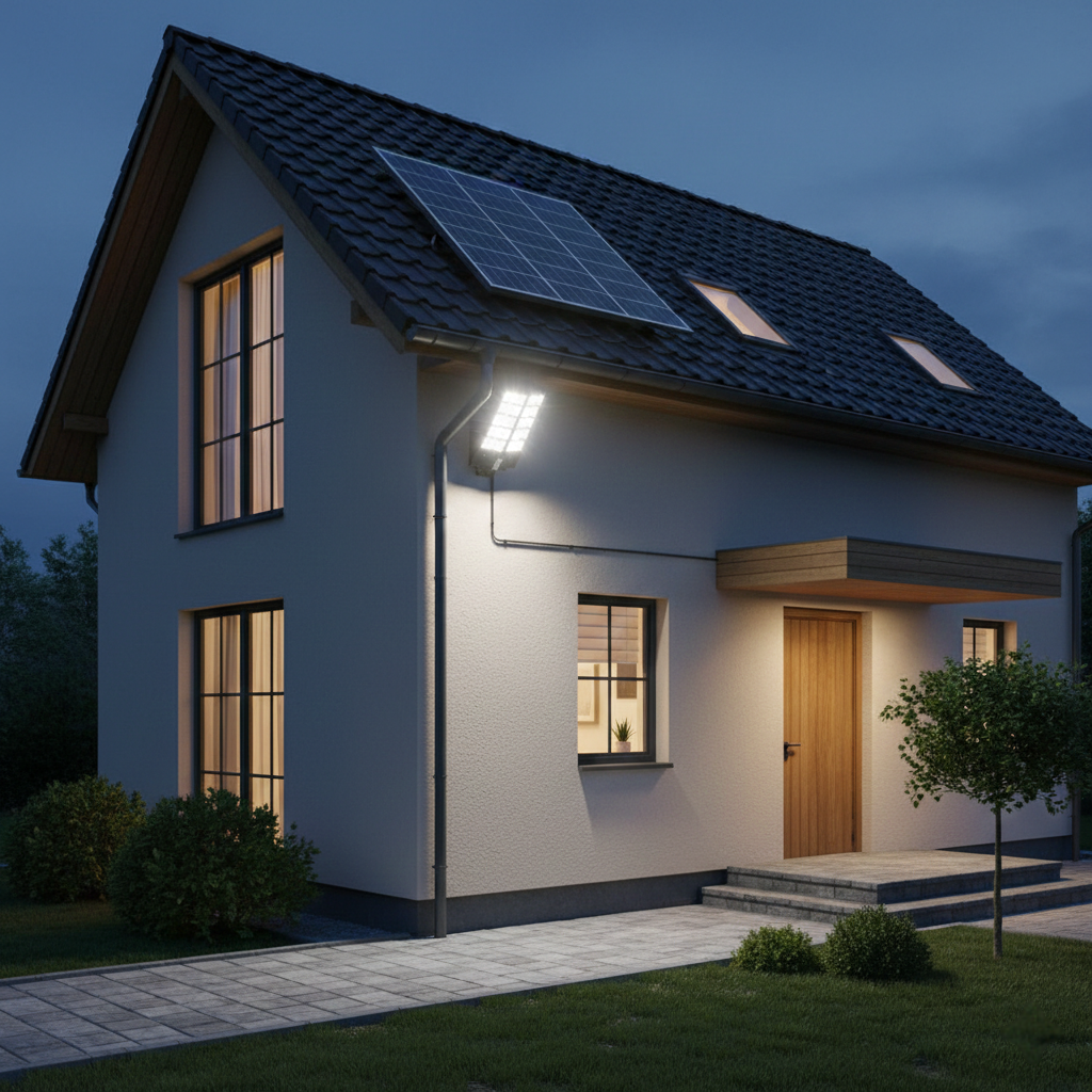 Lampione Solare LED Esterno con Staffa - 1200W, 840 LED, 18000mAh, Telecomando e Sensore di Movimento