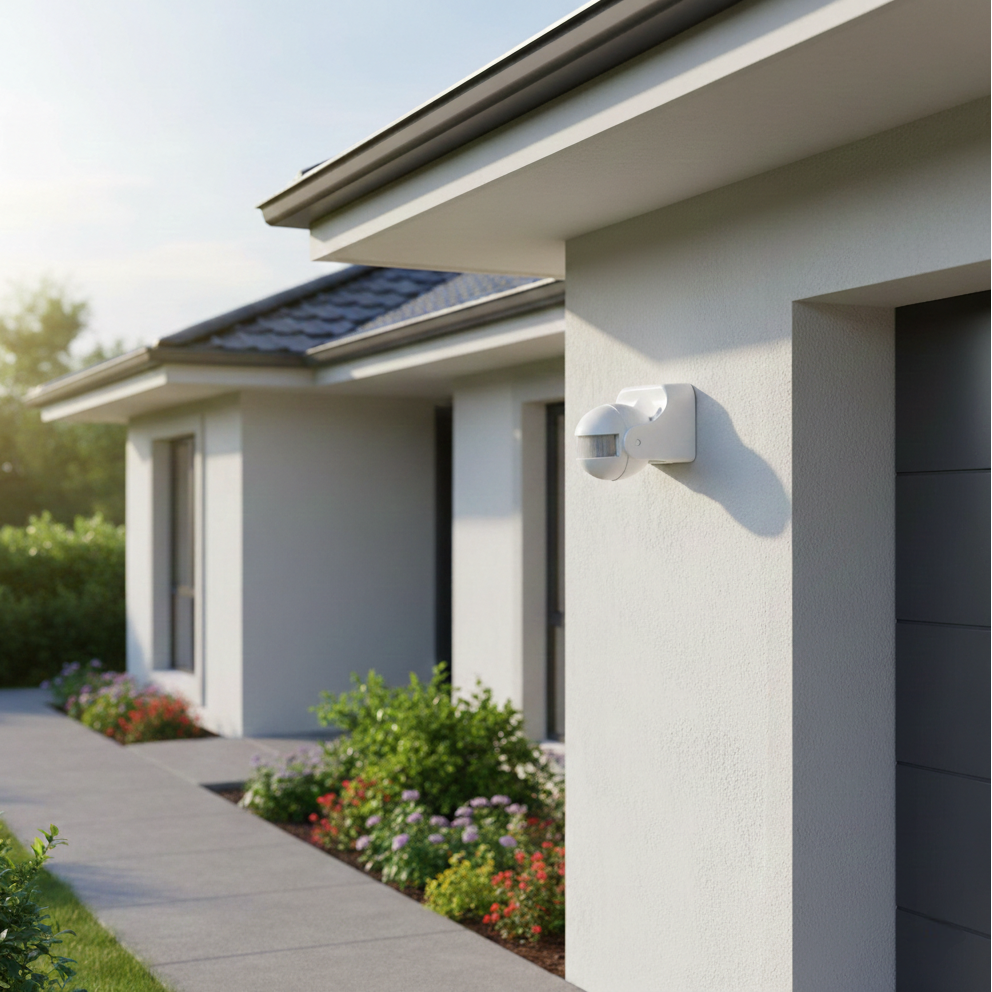 Sensore di Movimento PIR Infrarossi Crepuscolare 180° | Rilevamento fino a 12m, Attivazione Automatica Luce