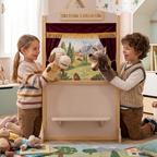 Marionette da Mano Lupo e Pecora in Peluche con Bocca Mobile