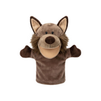 Marionette da Mano Lupo e Pecora in Peluche con Bocca Mobile