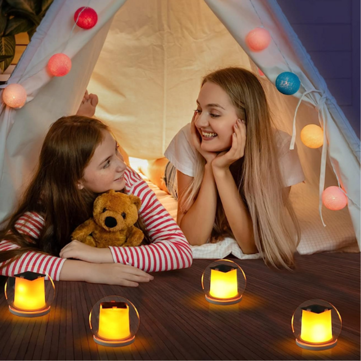 Luce solare galleggiante per piscina