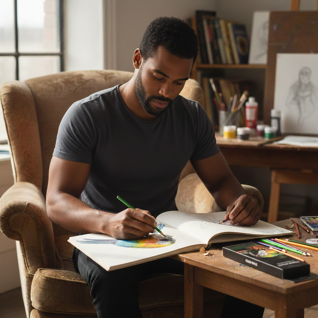 Set 18 Matite Colorate Professionale – Pastelli per Disegno e Artistica