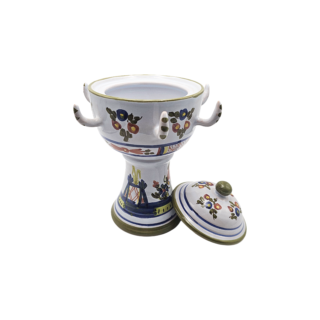 Porta Tazze in Ceramica d'Arte – Esclusivo Made in Italy Decorato a Mano