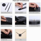 Orologio da Parete Grande Fai da Te con Lancette 3D