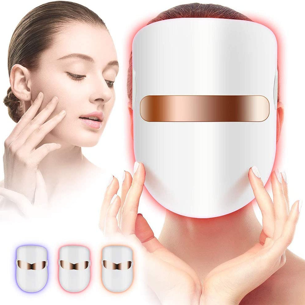Maschera per terapia della luce del viso con USB a uso domestico