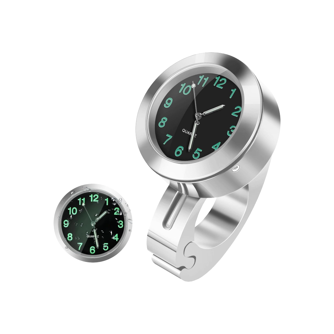 Orologio da Manubrio Universale Impermeabile e Luminoso per Moto e Bici