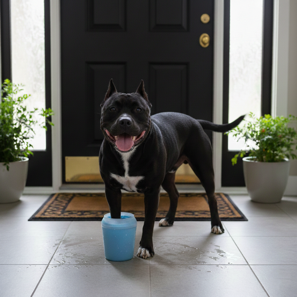 Pulisci Zampe Portatile per Cani – Bicchiere Lava zampette con Setole in Silicone