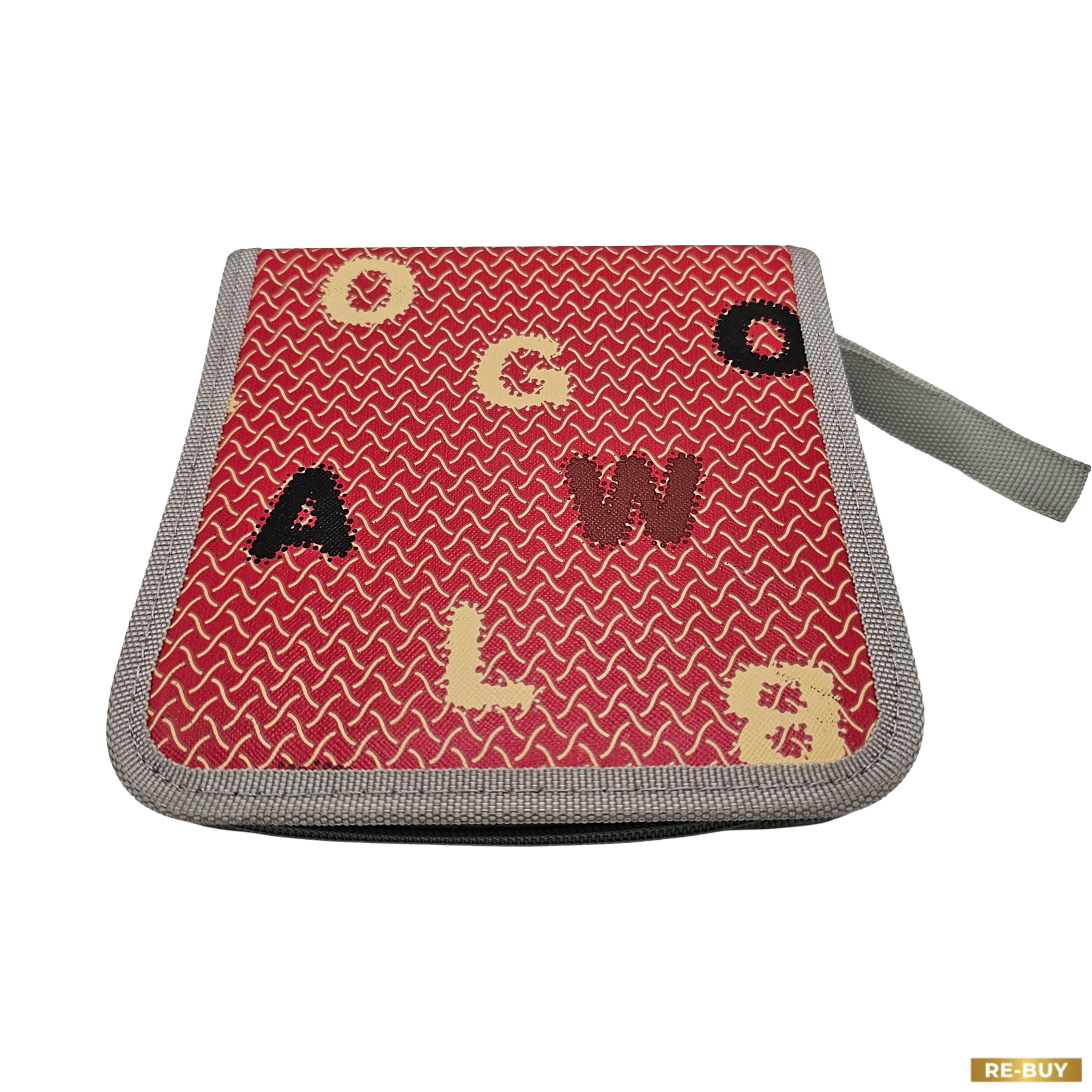 Porta CD/DVD Portatile – Custodia Organizzatrice con Zip e Design a Lettere