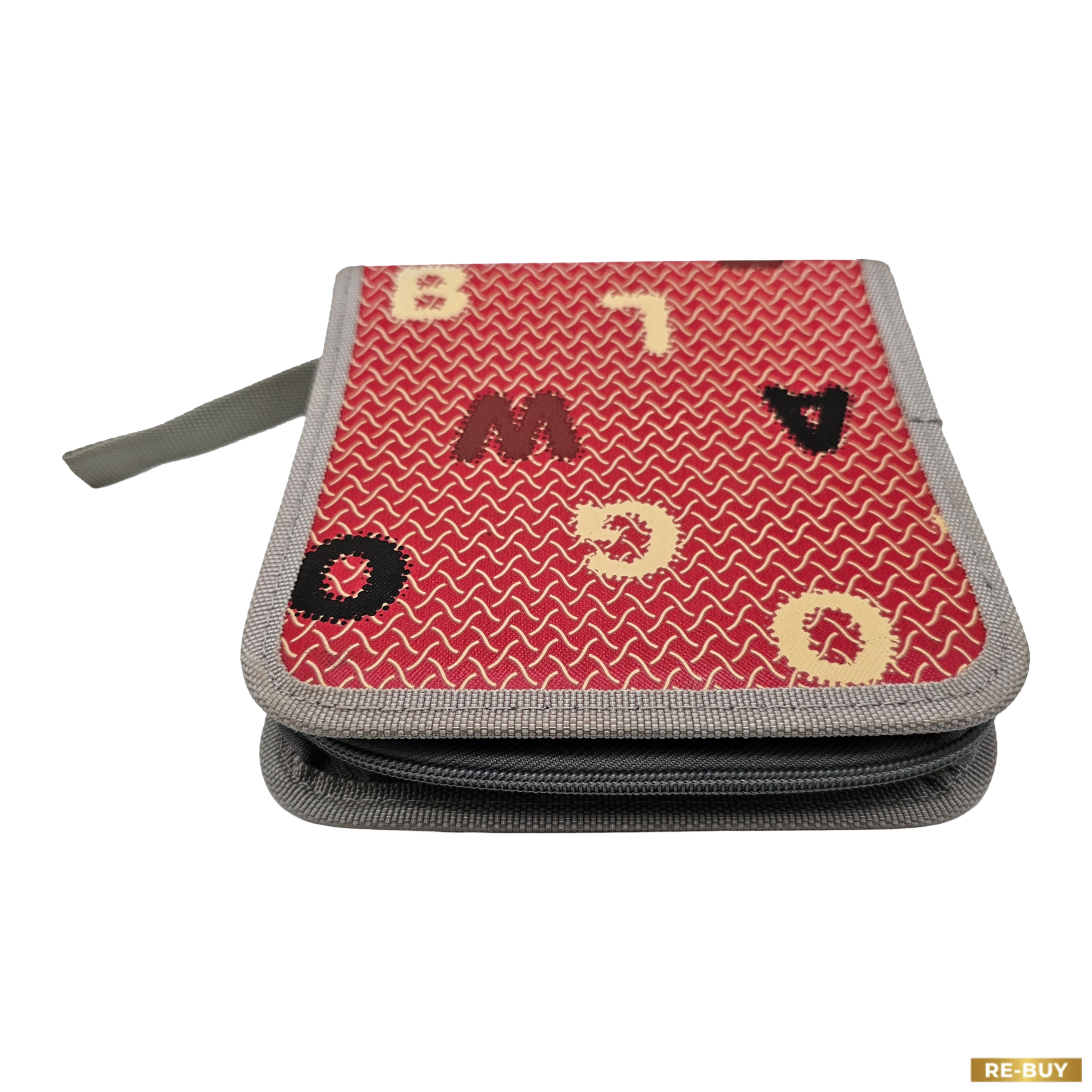 Porta CD/DVD Portatile – Custodia Organizzatrice con Zip e Design a Lettere