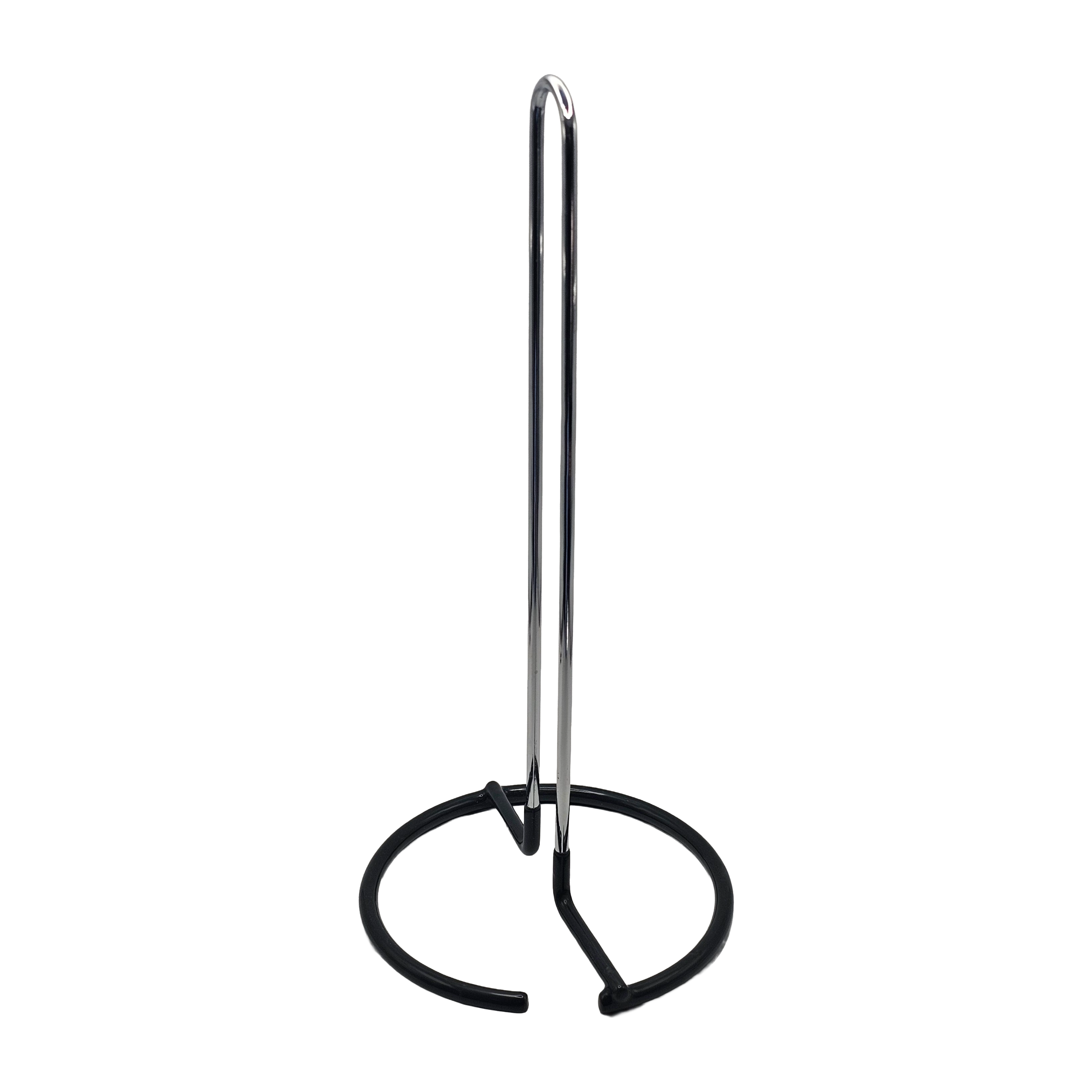 Porta Rotolo da Cucina in Metallo Cromato – Altezza 29 cm con Base Antiscivolo