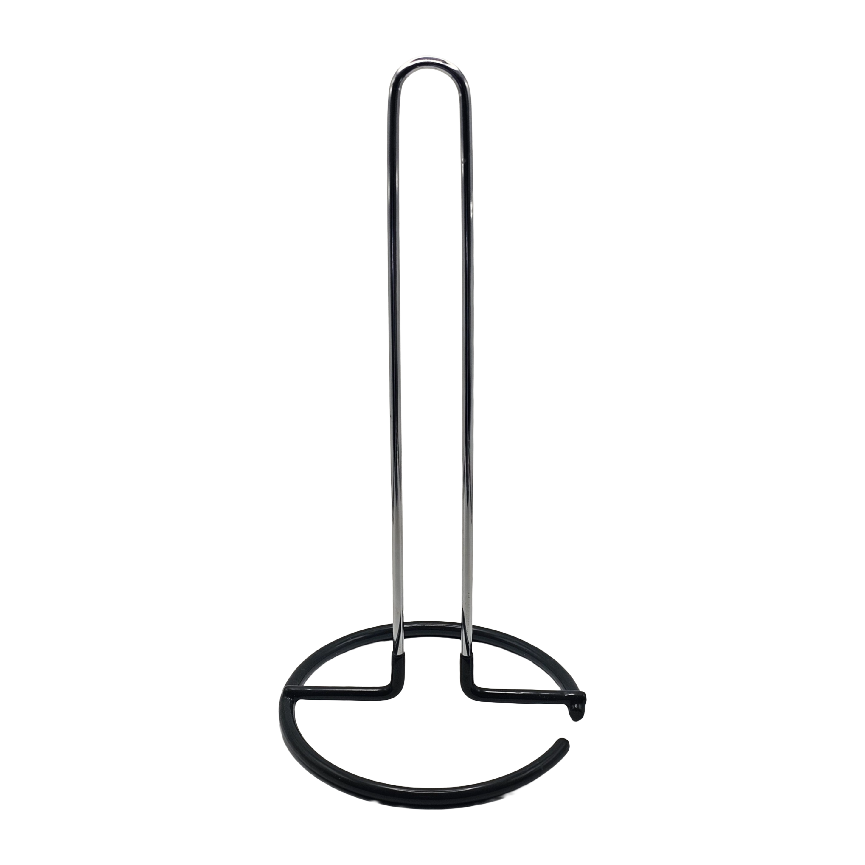 Porta Rotolo da Cucina in Metallo Cromato – Altezza 29 cm con Base Antiscivolo