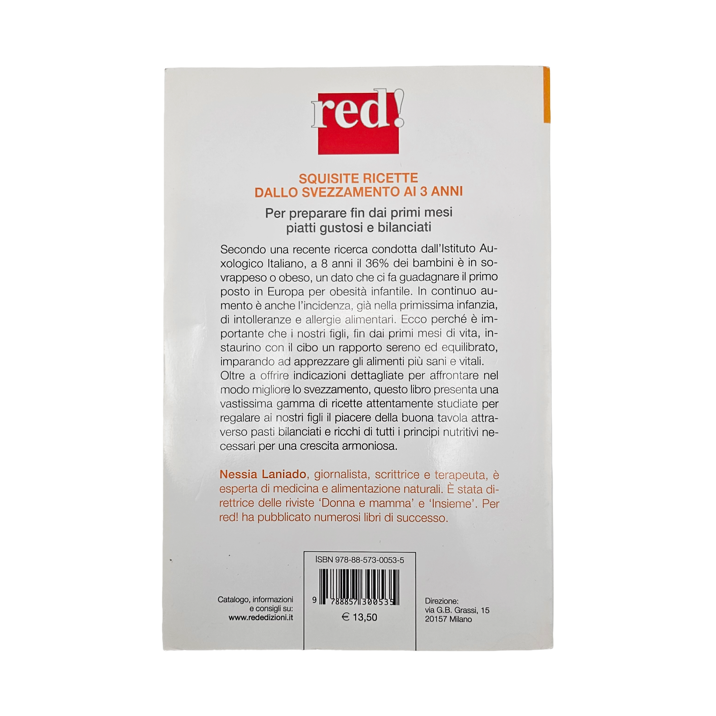 Squisite ricette dallo svezzamento ai 3 anni di Nessia Laniado – Edizione Red!