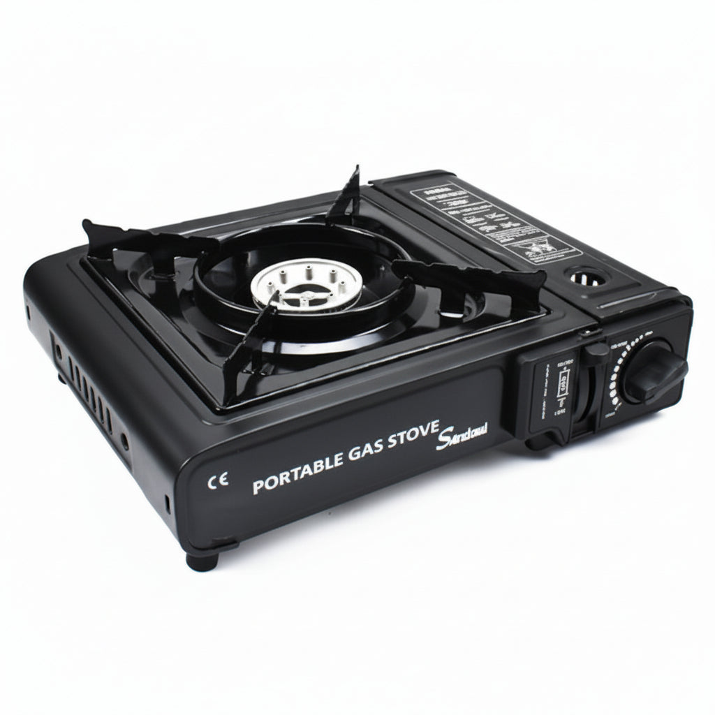 Fornello Acciaio a Gas Campeggio/Casa Portatile 2900w Piano Cottura