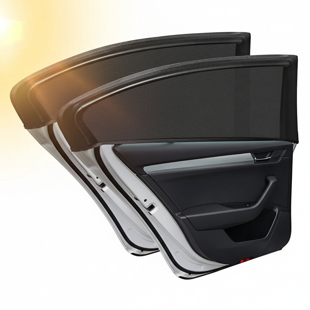 Set 2 tendine rete parasole auto bambini universale finestrini protezione uv XL