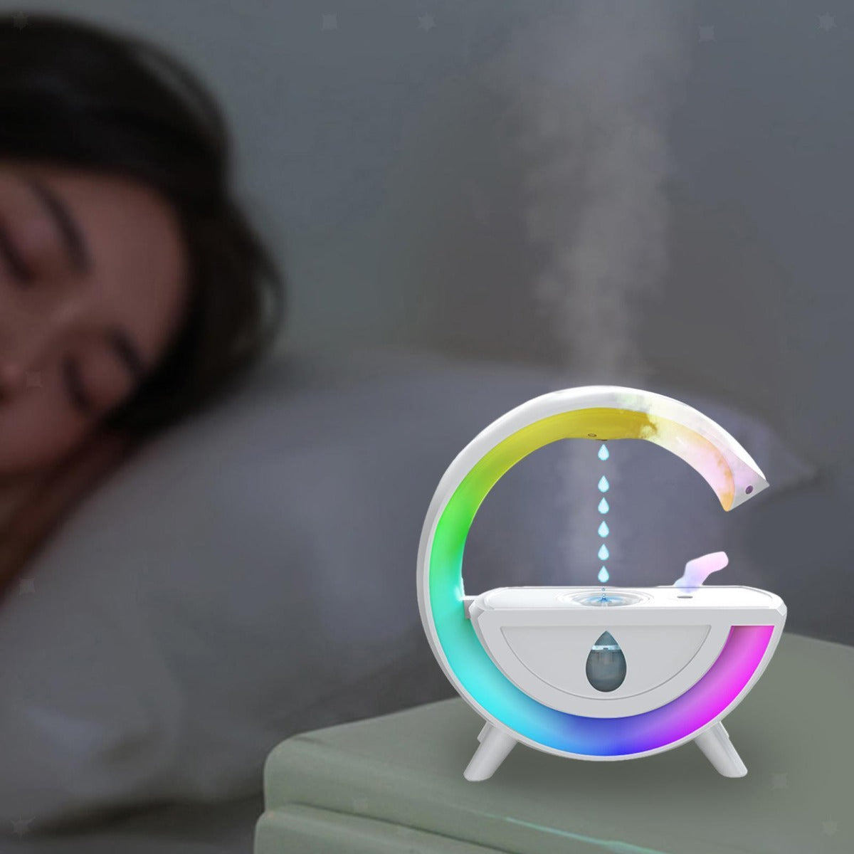 Mini water drop umidificatore a goccia d'acqua gocce di pioggia levitanti creative