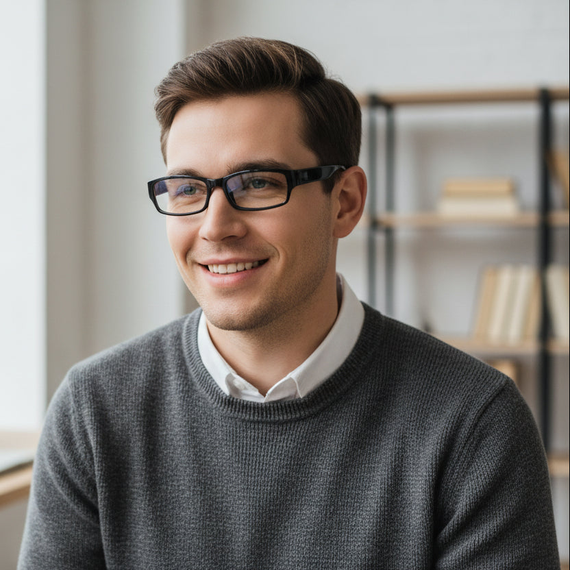 Occhiali da Lettura Auto Focus Unisex 0.5-2.5 Bifocali PC Cerniere a Molla