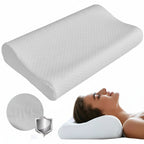 Cuscino Cervicale per Dormire Ortopedico, Guanciale Memory Foam Antirussamento