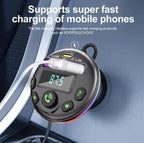 Trasmettitore FM Bluetooth 5.0 per Auto Andowl Q-C81 – Caricatore USB, Vivavoce e Lettore MP3