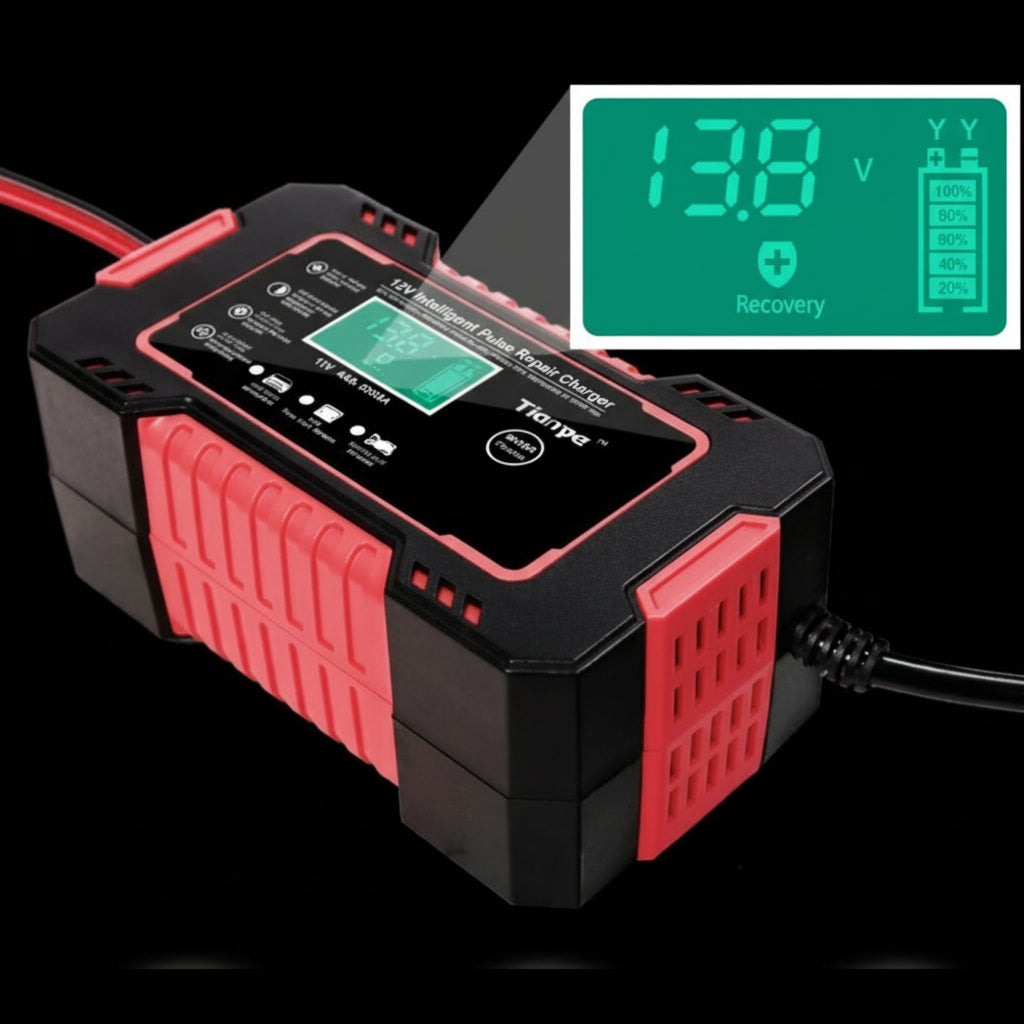 Caricabatteria 12v 6a 5a automatico ripara carica impulsi