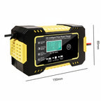 Caricabatteria 12v 6a 5a automatico ripara carica impulsi