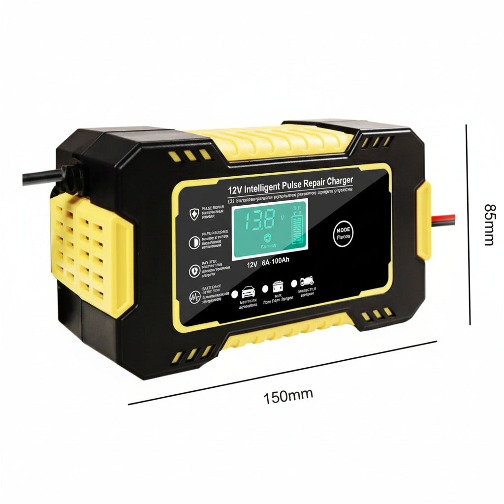 Caricabatteria 12v 6a 5a automatico ripara carica impulsi