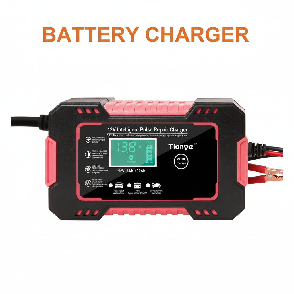 Caricabatteria 12v 6a 5a automatico ripara carica impulsi