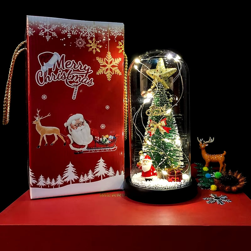 Cupola di Vetro con Luci LED Natalizie