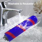 Scopa Aspiratore Senza Fili con Spazzola Rotante, Funzione Anti-Ostruzione e Luce LED