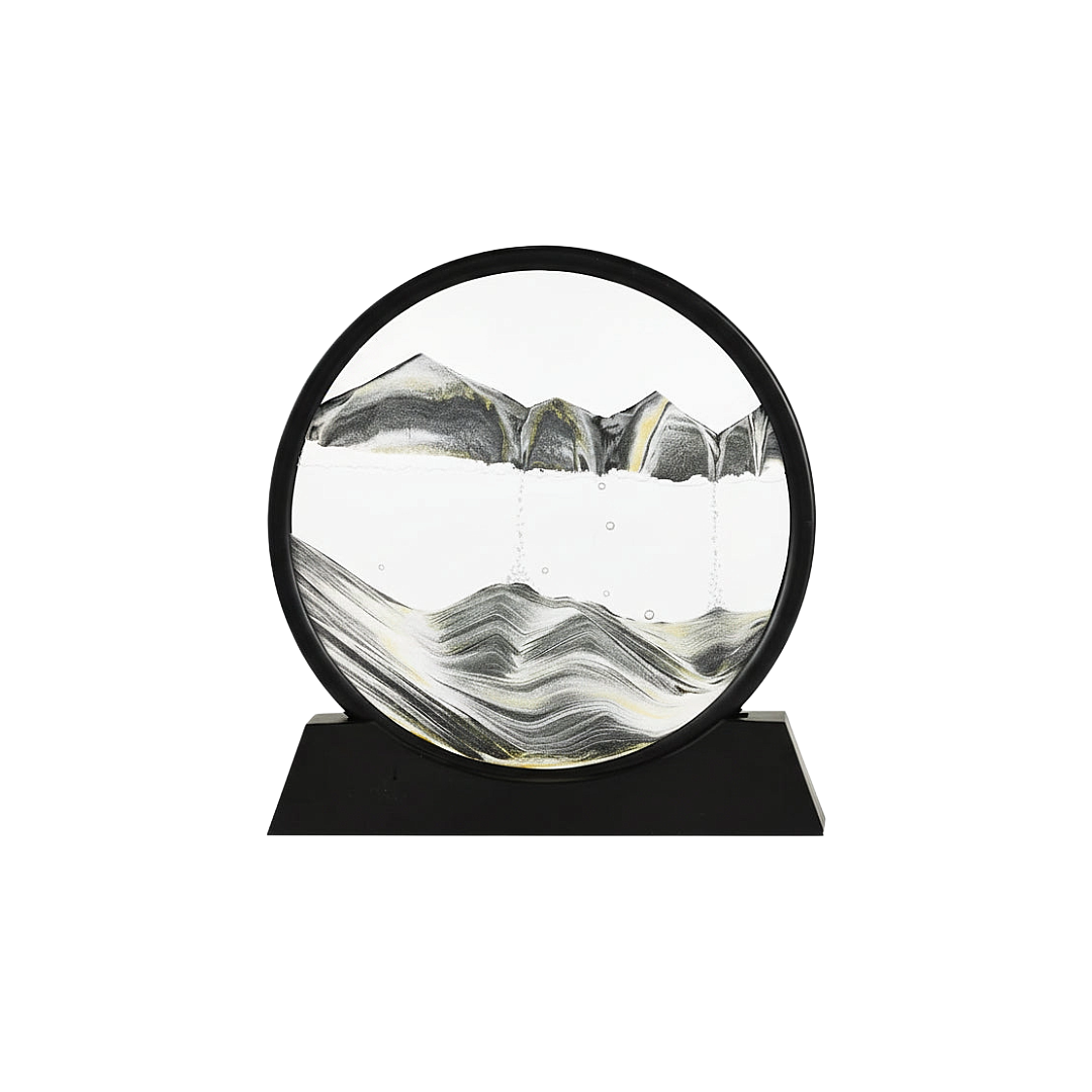 Sabbie Mobili Creative 3D – Paesaggio Naturale con Sabbia che Scorre, Arte da Scrivania per Casa e Ufficio
