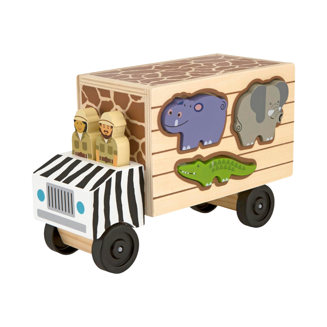 Camion Soccorso Animali in Legno | Gioco Educativo per Bimbi