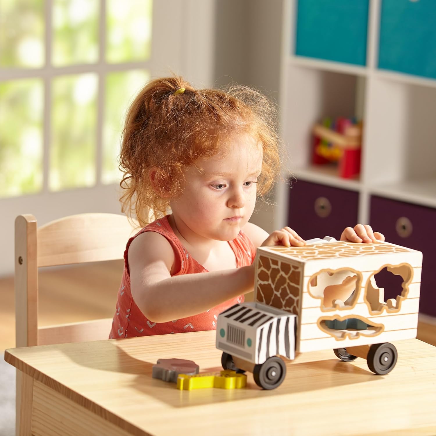 Camion Soccorso Animali in Legno | Gioco Educativo per Bimbi